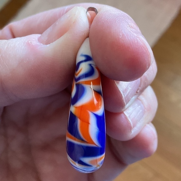 Hand Blown Colorful Glass Pendant - Picture 8 of 10